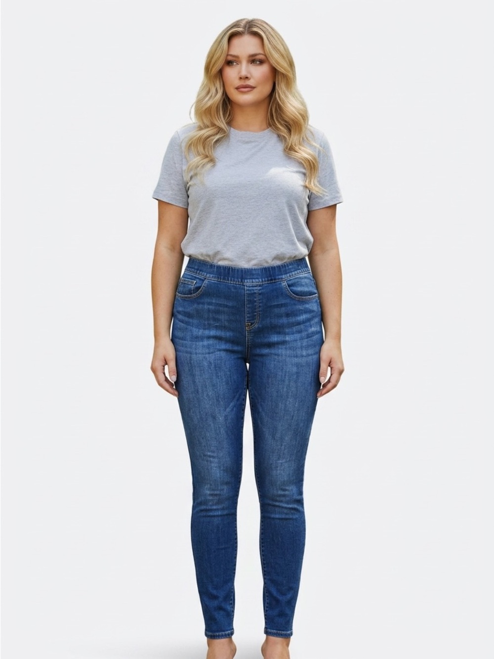 Plus Size Levi's Blue High-Rise Stretch Jeggings